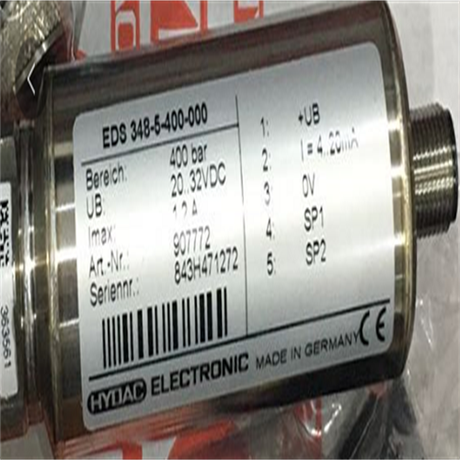 HYDAC贺德克压力传感器EDS?348-5-100-000质保一年