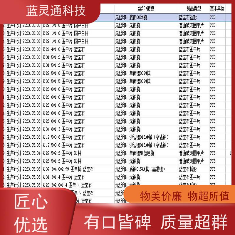 蓝灵通科技 澄海 高性价比 饰品营销管理系统软件