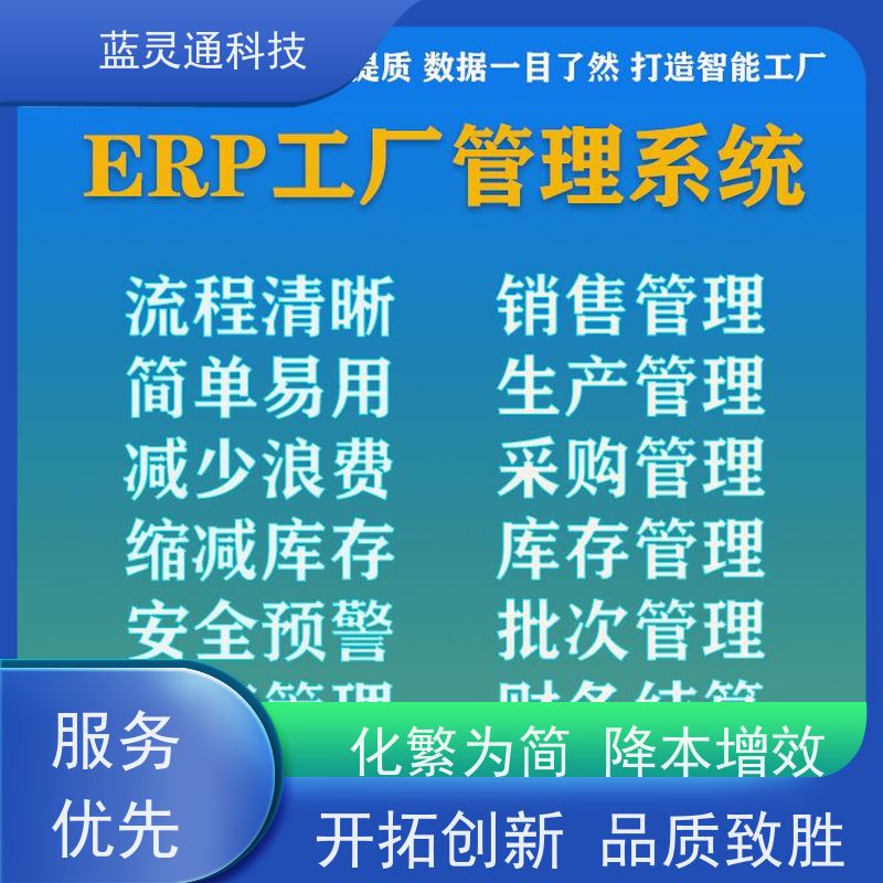 蓝灵通科技 工厂流程化 有序发展 饰品营销管理系统软件 国内