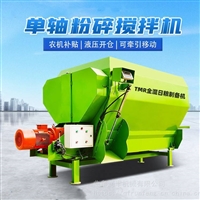 养牛场秸秆粉草混料机 自动拌草制备机 电机直连tmr搅拌机