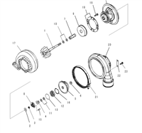 涡轮增压器总成6505-71-5040 Turbocharger,6505-71-5930