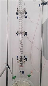 试验室小型玻璃精馏釜 LY-DIC1L 六跃仪器 电加热 真空取样 数字显示