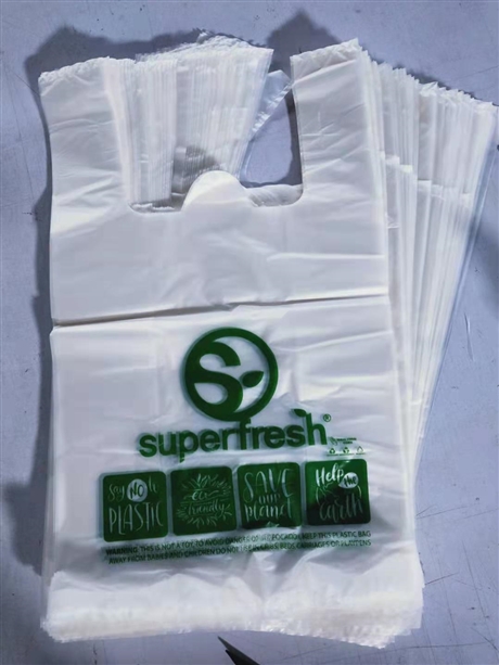 可降解背心式塑料袋  全生物降解袋定制加工