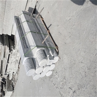 延安市圆球路障石河南芝麻白石材