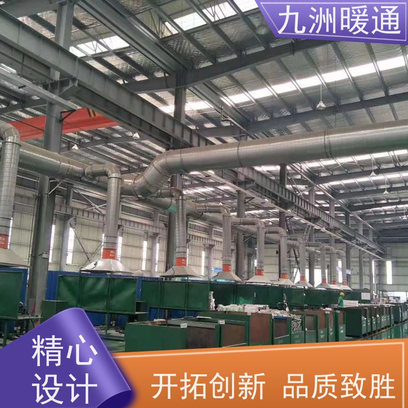 九洲汉通 工厂通风 螺旋风管镀锌 耐高温 系统灵活性高