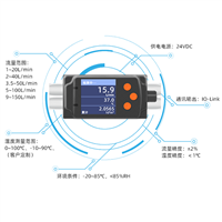 光伏冷却系统用小型流量计传感器 冷却液回流监测 IO-Link通讯接口