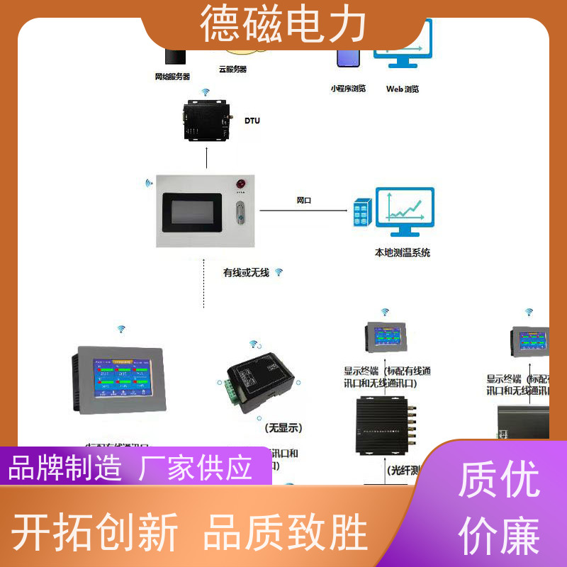 德磁电力 断路器触头 温度传感器  3路6通道厂家定制 适用范围