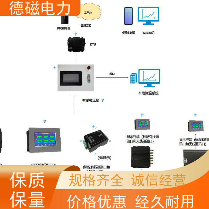 德磁电力 户外刀闸开关 荧光光纤测温  电缆中间接头温度监测 适用范围