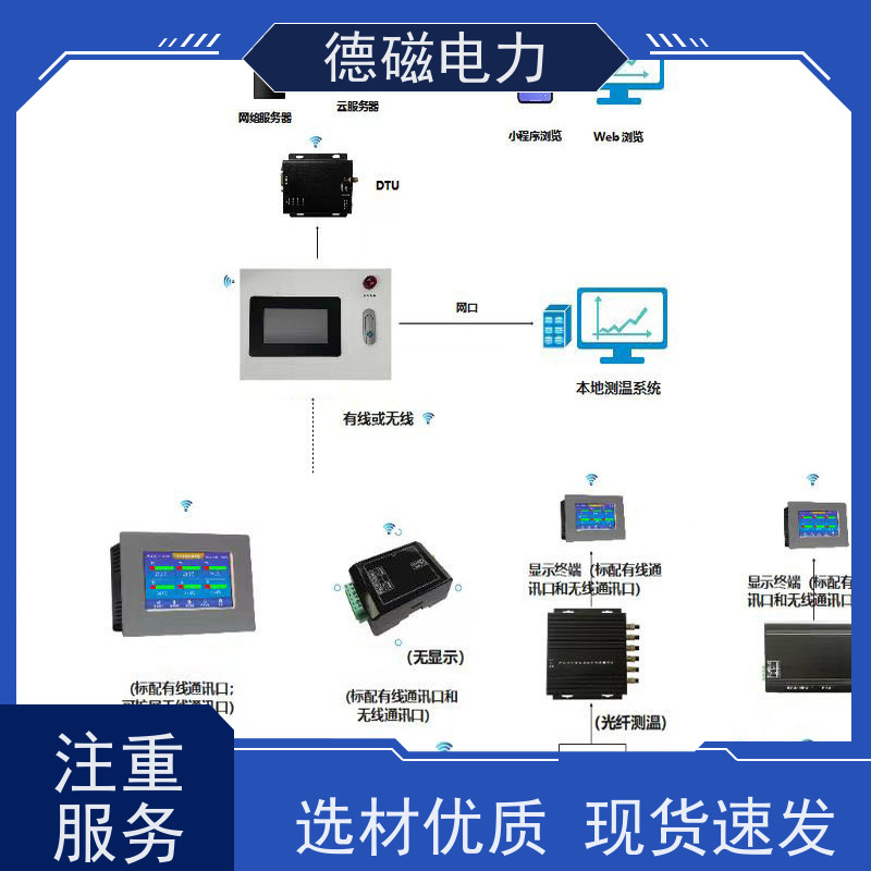 德磁电力 低压开关柜 荧光光纤测温  运输包装坚固 