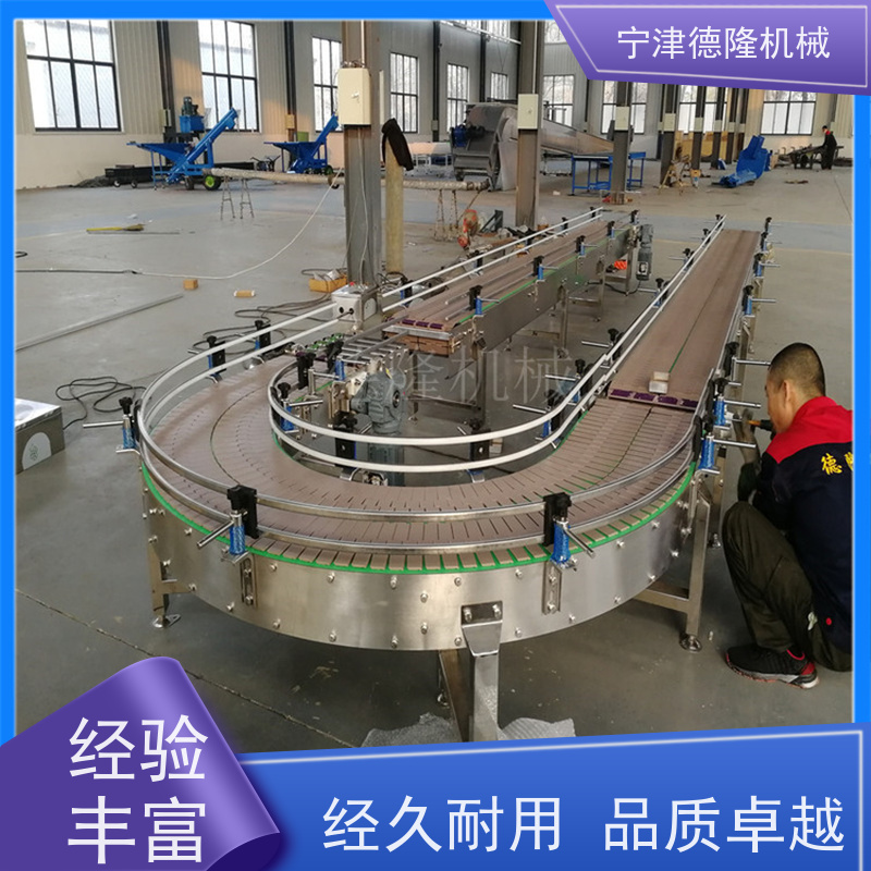 德隆 机器人配套流水线输送带  颗粒管式蛟龙提升机 定制尺寸