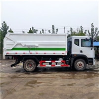 天津  国六垃圾车价格蓝牌勾臂式垃圾车