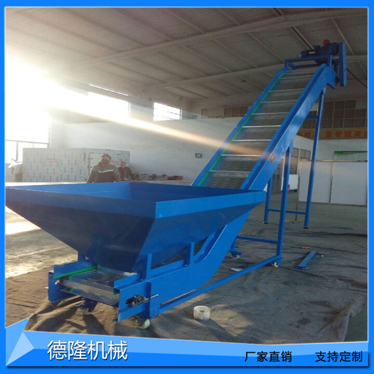 德隆机械 柔性链板转弯输送机 摩托车组装流水线 定制尺寸