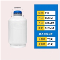 20升80mm口径低温液氮罐 TW-YDG-20-80冒烟冰淇淋液氮桶储存罐