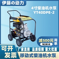 便携式4寸柴油机自吸泵YT40DPE-2厂家供应