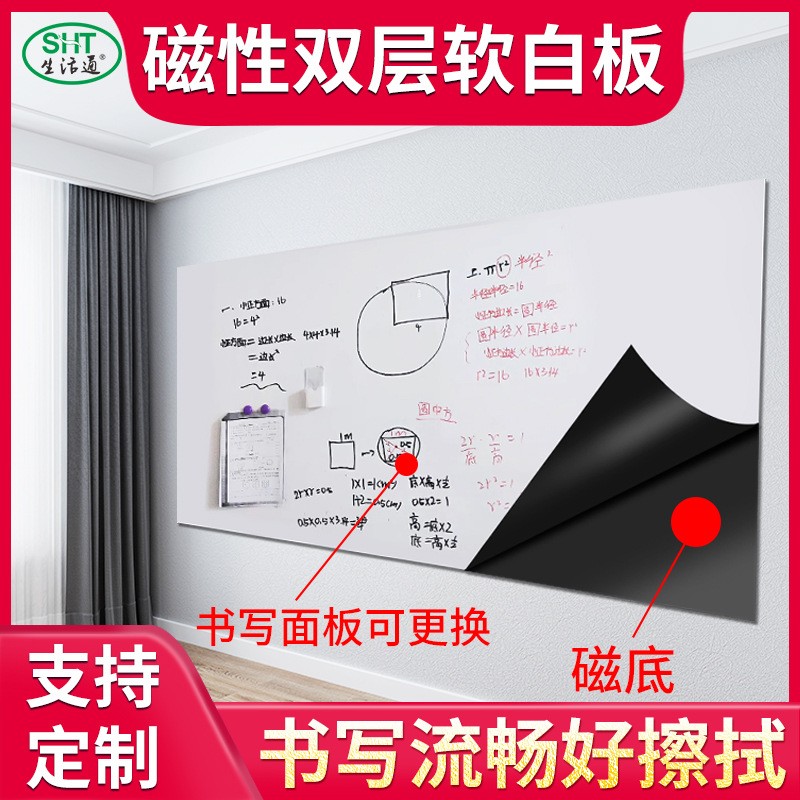 工廠供應(yīng)磁性雙層軟白板
