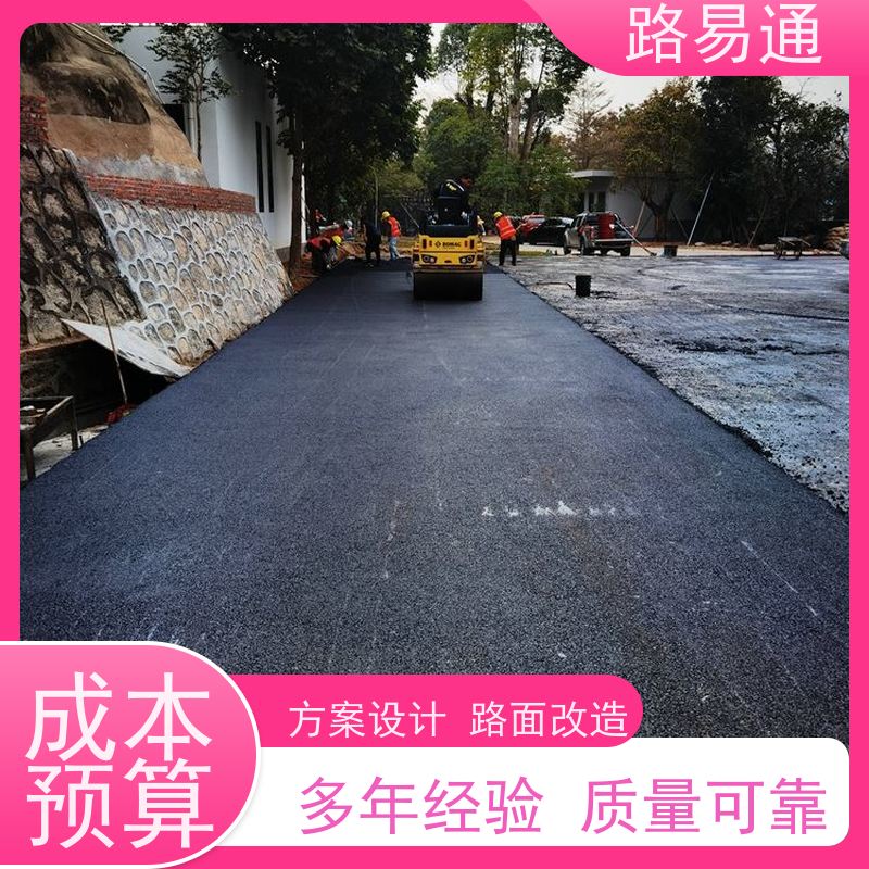 路易通 深圳彩色沥青施工 球场沥青改造施工 白改黑工程