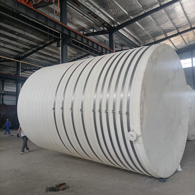 40吨化工原料暂存罐 中水储存桶 PE塑料水塔 40立方工业储水罐