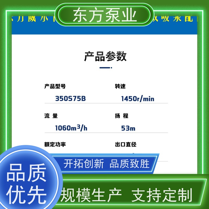 上海东方泵业DFCZ125-400 化工泵配件泵体泵盖 叶轮机械密封不锈钢卧式多种型号 致电咨询