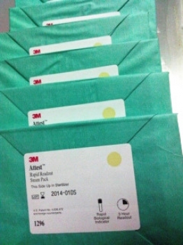 厂商3M压力蒸汽灭菌标准生物测试包1296 25包/箱