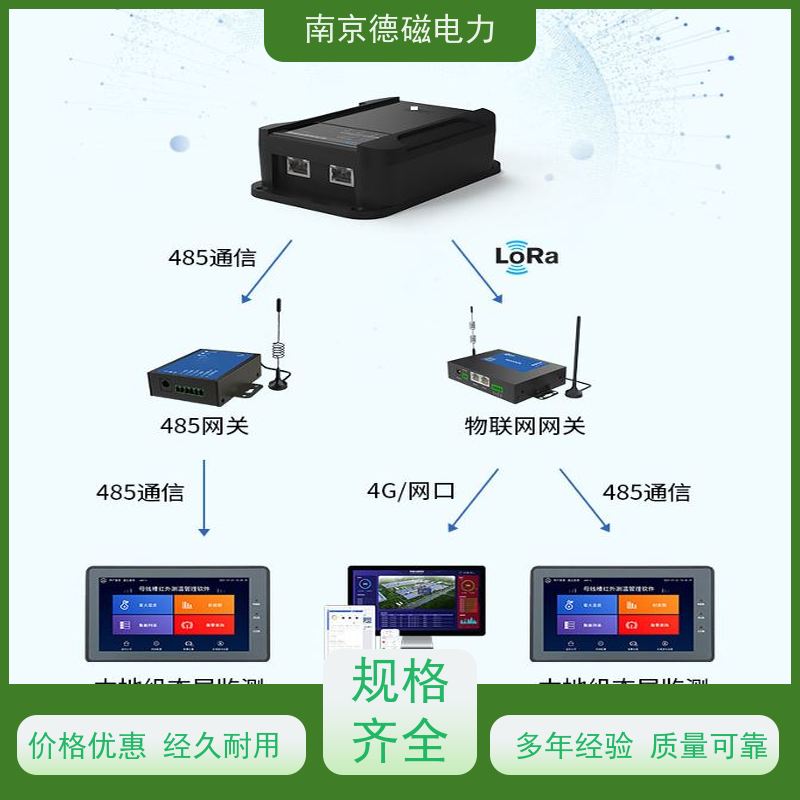 德磁电力空压机红外测温装置lora，485通讯支持多平台