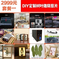 树叶雕刻机 DIY树叶激光雕刻 地摊创业项目