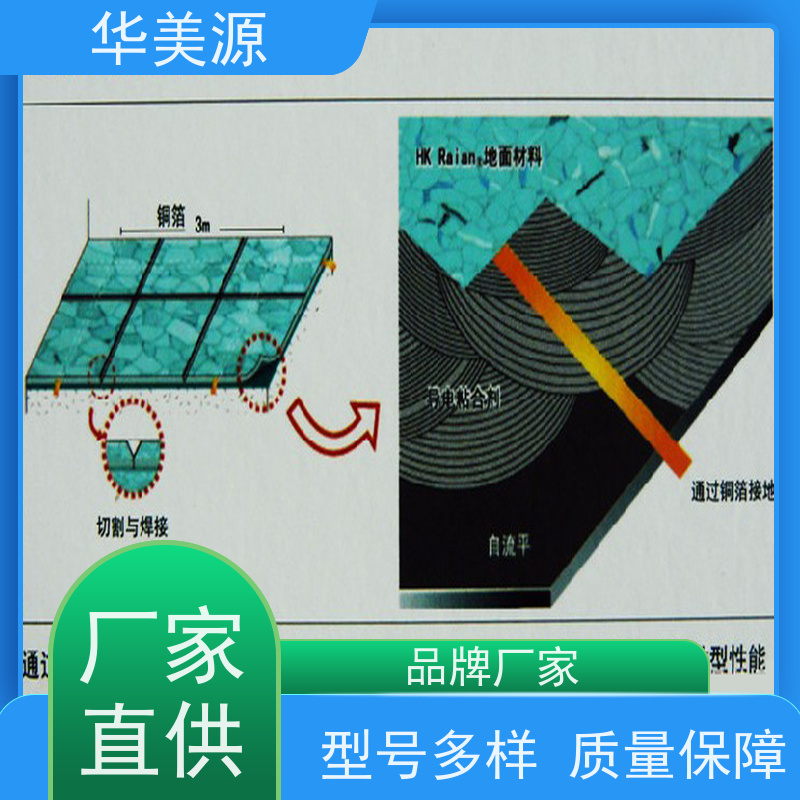 华美源 无尘车间专用 同质透心 防静电地板 厂商