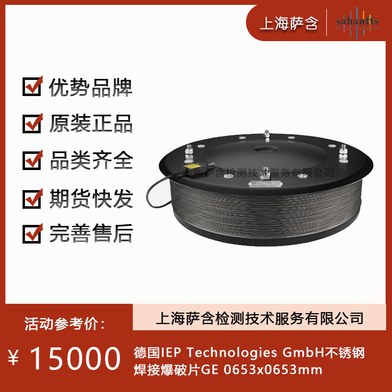 德国IEP Technologies GmbH不锈钢焊接爆破片GE 0653x0653mm