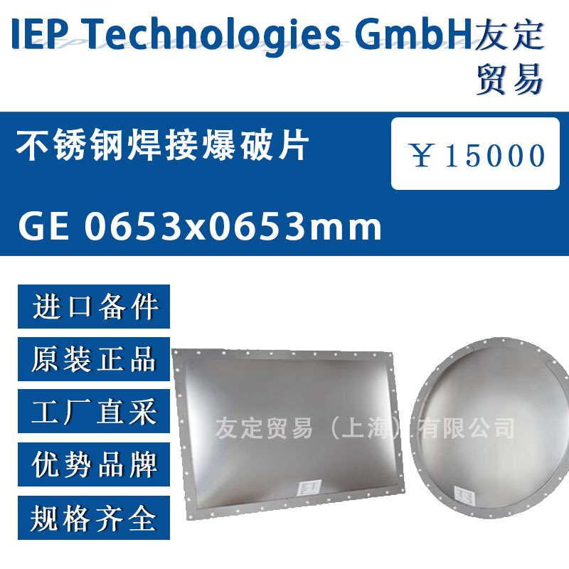 德国lEP Technologies GmbH  GE 0653x0653mm 不锈钢焊接爆破片