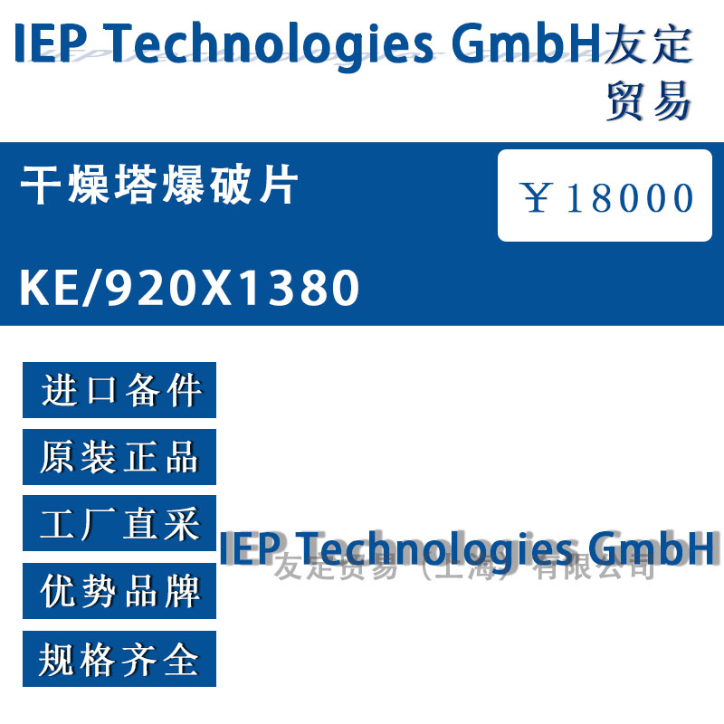 德国lEP Technologies GmbH KE/920X1380干燥塔爆破片