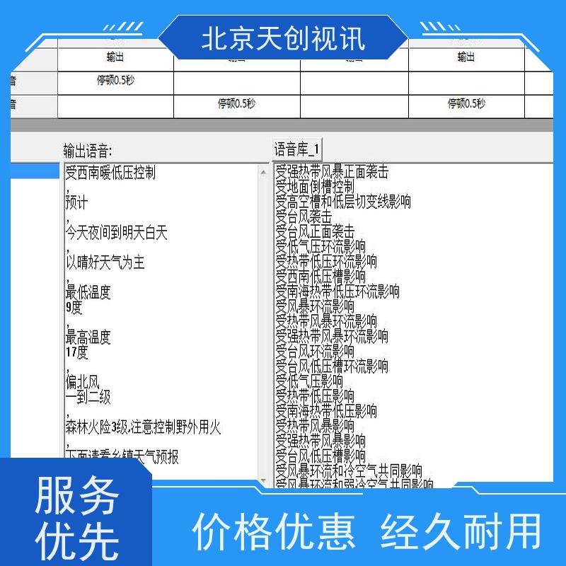 制作专业 播报准确 天气预报制作系统 您的得力助手