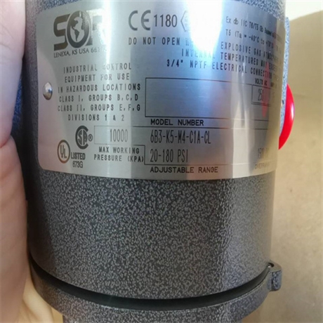 使用SOR压力开关52NN-K116-M4-B1A