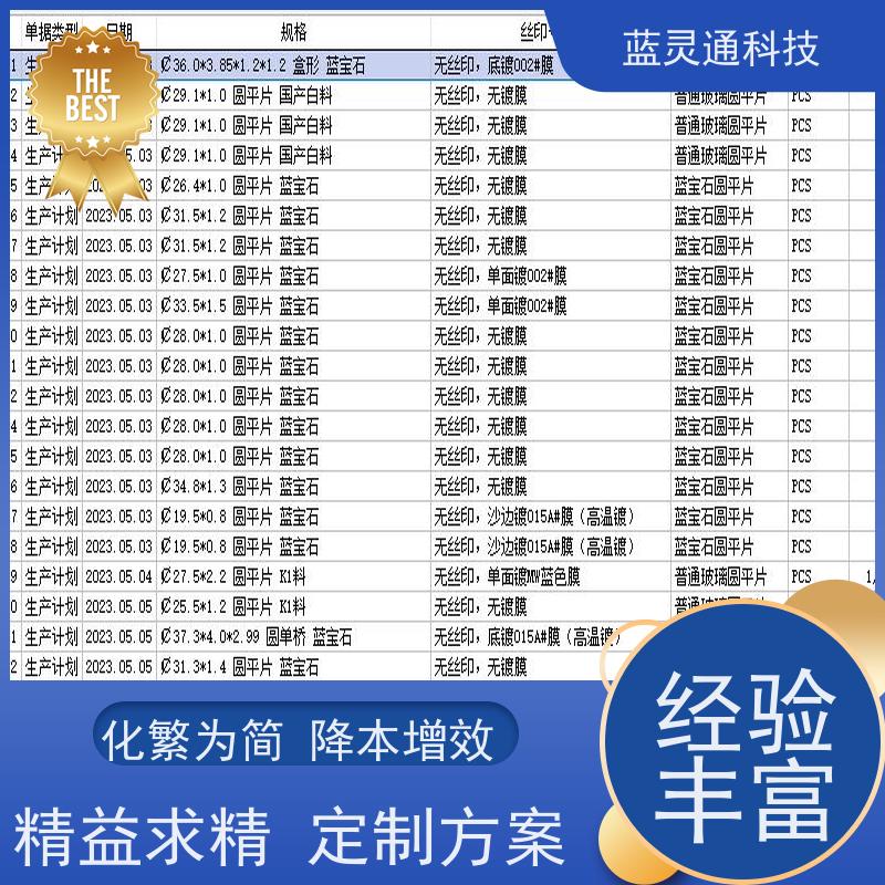 蓝灵通科技 化繁为简 降本增效 钟表管理系统软件 汕头