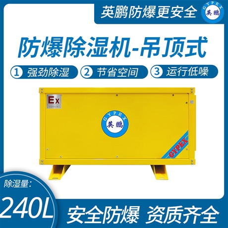 中山英鹏仓库-车间-防爆-医药-厂房工业吊顶式除湿机240L-480L
