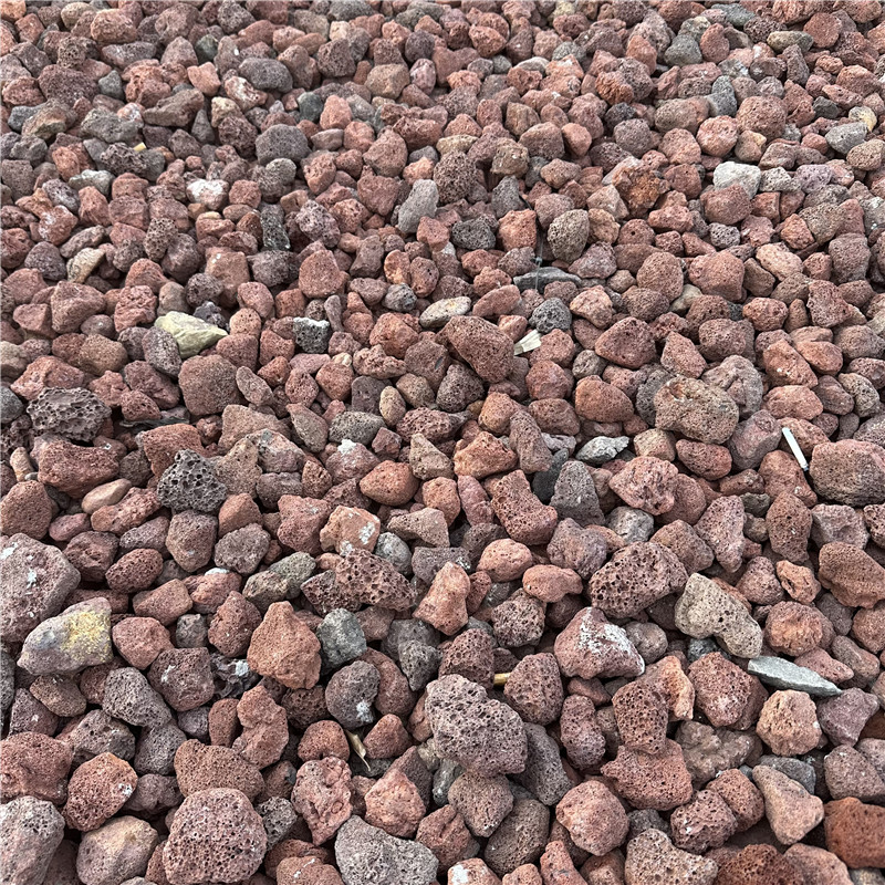 景点用天然火山岩文化石 红色火山颗粒岩 黑色火山岩板材