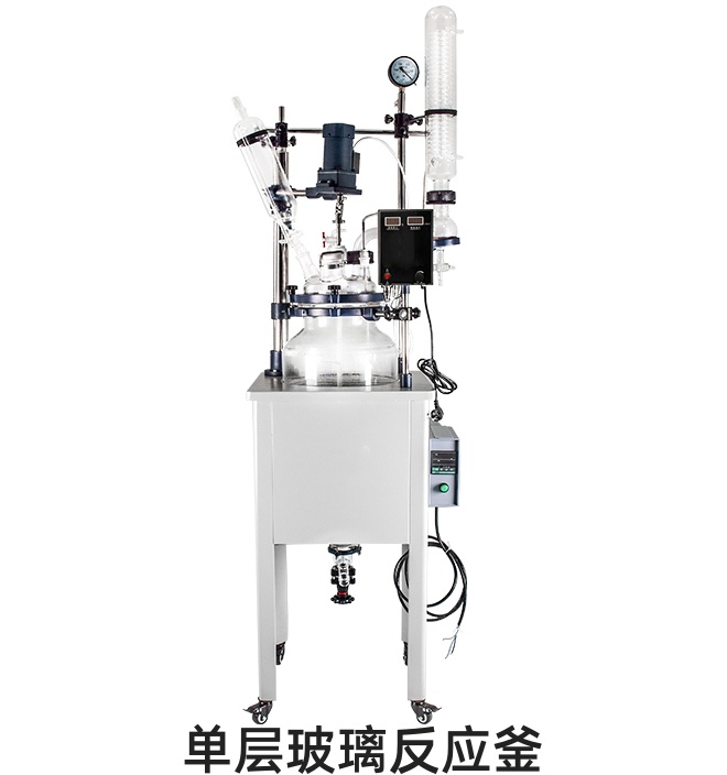 20L双显调速单层玻璃反应釜TW-F-20L 实验室水油两用多功能反应器