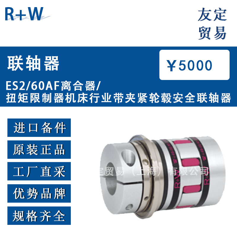 R W ES2/60AF 离合器/扭矩限制器 机床行业带夹紧轮毂 安全联轴器  议价