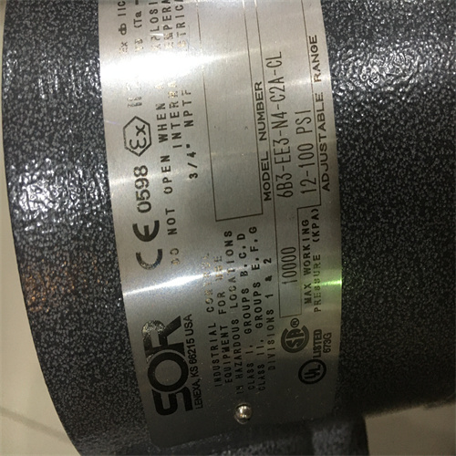 SOR压力开关6NN-K5-N4-F1A驱动方式