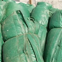 防火保温被绿色 阻燃防火布玻璃棉被制作而成 阻燃 耐高温 抗晒