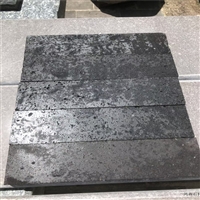 大兴皮革面莱姆石石材  黑色火山岩石材园林铺路