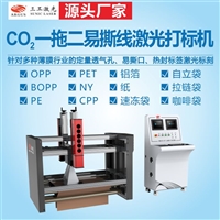 CO2一拖二易撕线激光打标机 撕裂线激光打孔