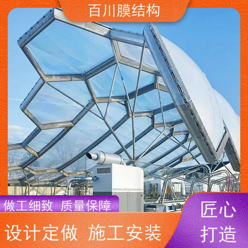 百川膜结构 ETFE膜材加工 膜结构天桥厂家直销 结实耐用