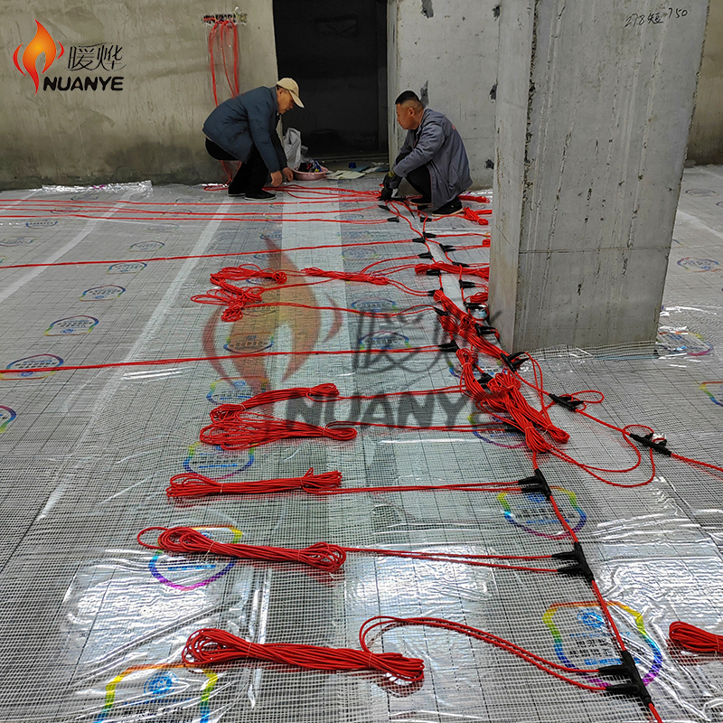 电地暖采暖施工碳纤维发热电缆电地暖石墨烯工厂车间自主采暖(图2)