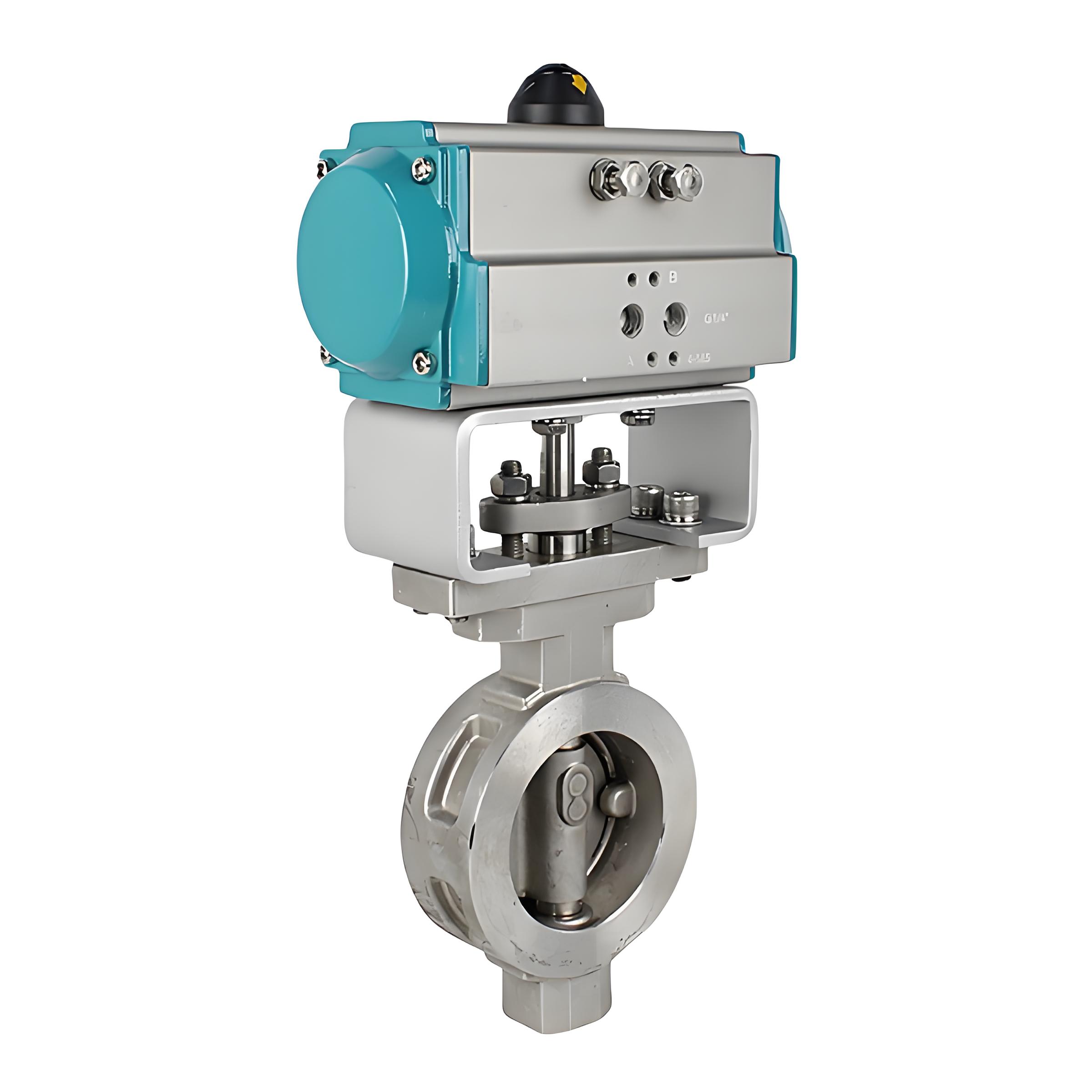 D673H气动不锈钢硬密封蝶阀对夹式