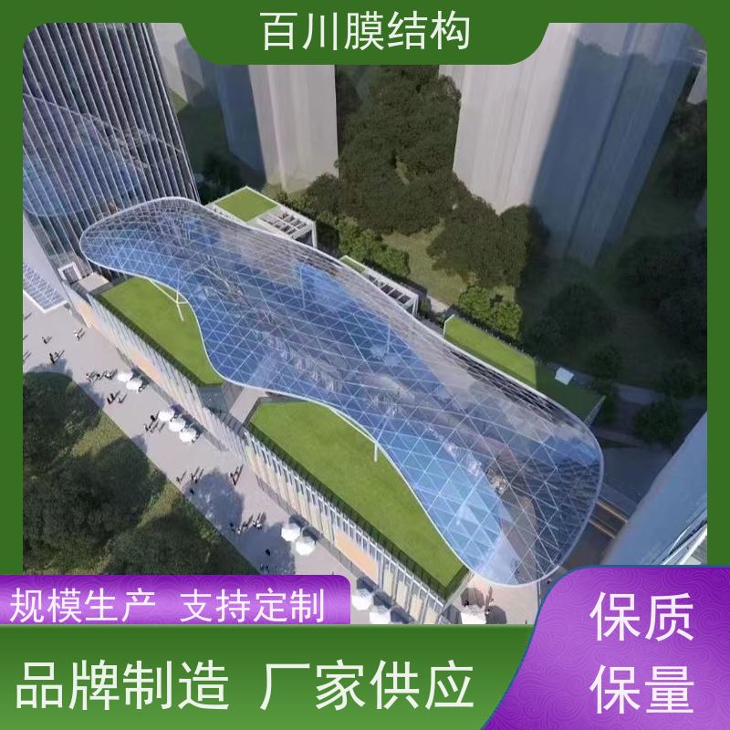 百川膜结构 PVDF膜材加工 膜结构停车棚、车棚厂家直销 结实耐用