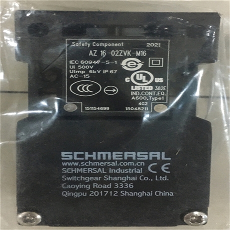 SCHMERSAL限位开关AZ16-12ZVRK-M 