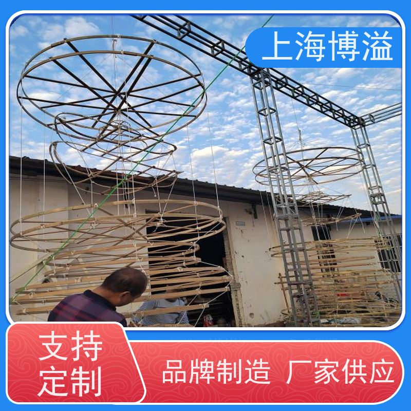 博溢 户外景区 青花瓷盒子灯 传统之光 彩灯灯展制作