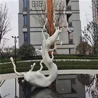 大型不锈钢浪花雕塑，不锈钢水滴浪花雕塑多款造型