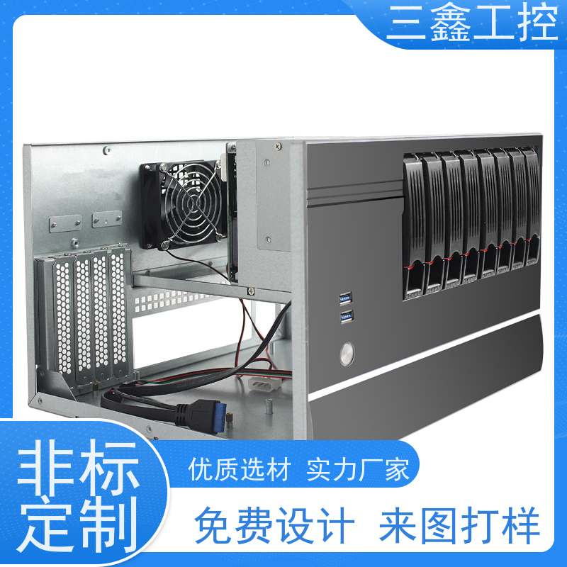 实体工厂1U数控机箱 机柜外壳 多硬盘位 TY-4UX喷塑工艺