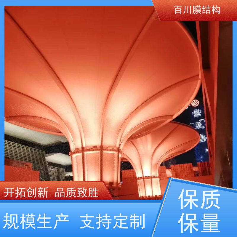 百川膜结构 球场膜结构 膜结构充气棚结构轻巧 造型别致