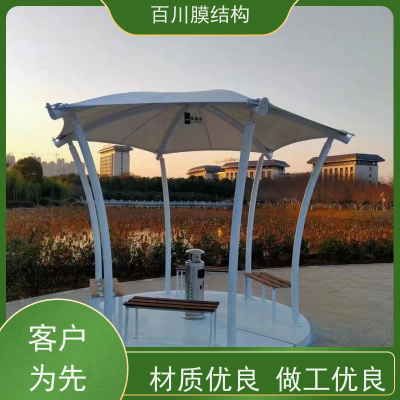 百川膜结构 球场膜结构 膜结构公交车棚厂家直销 结实耐用